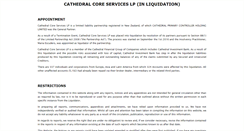 Desktop Screenshot of cathedralcore.com